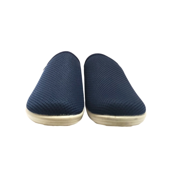 Fly Flot Blue Fabric Mule Clogs Shoes Slip On Comfort Size 40 - Picture 6 of 10